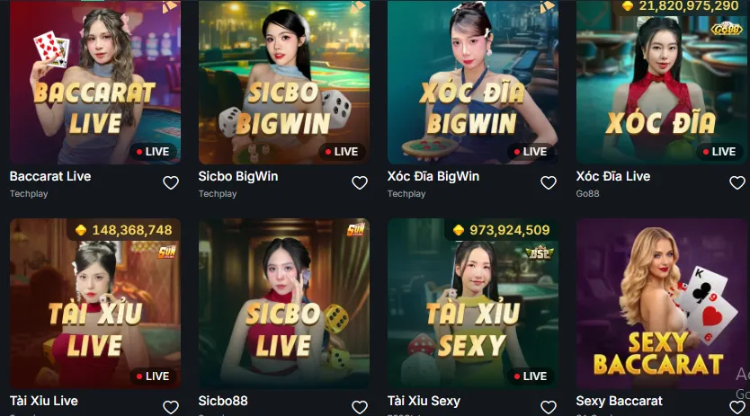 Đa dạng sản phẩm tài xỉu tại vivu88